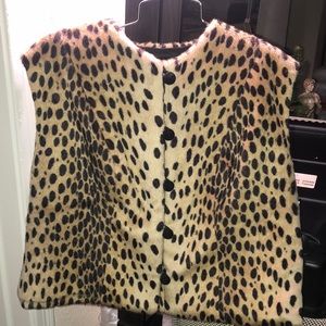 FAUX FUR CHEETAH VEST